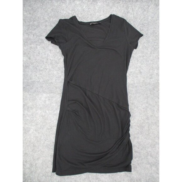 Athleta Dresses & Skirts - Athleta Womens Dress Small Faux Wrap Nectar Short V Neck Stretchy Ladies Knit